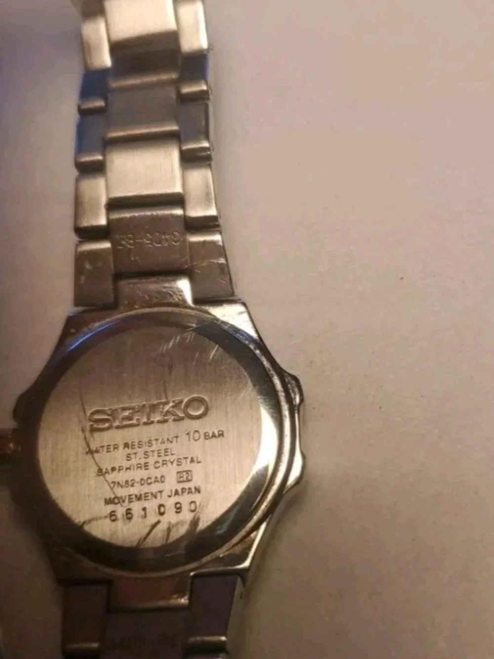 Seiko Two-Tone Silver and Gold Coutura Men's Watch with Mother-of-Pearl Dial